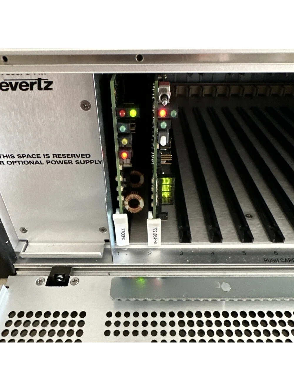 Evertz 7800FR-QT 3U Rack-Mountable Quiet Multiframe With Cards FAST SHIPPING